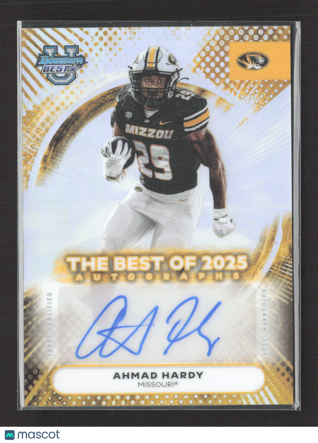 2025 Bowman University Best Football Ahmad Hardy #BOA-AHM Auto