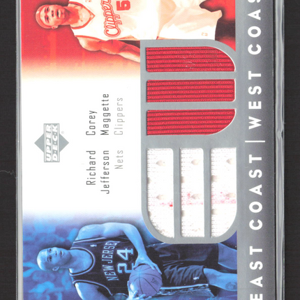 2004 Upper Deck East Coast West Coast Richard Jefferson Corey Maggette Jersey