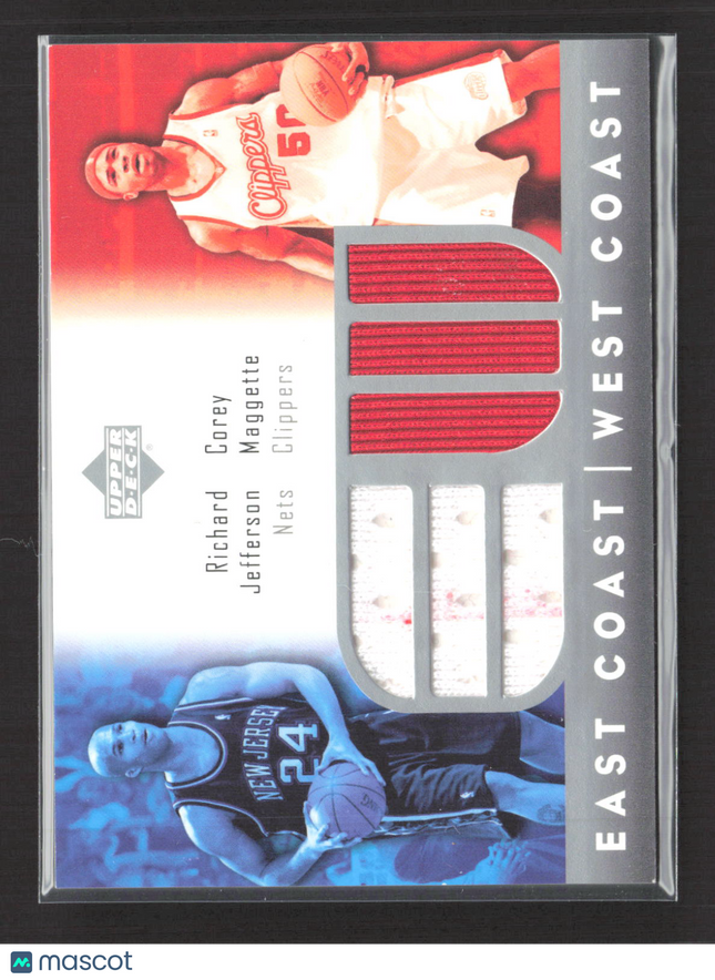 2004 Upper Deck East Coast West Coast Richard Jefferson Corey Maggette Jersey