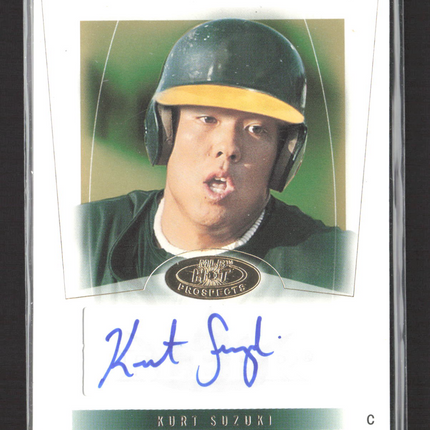 2004 Fleer Hot Prospects Draft Edition Kurt Suzuki #110 119/299 Auto