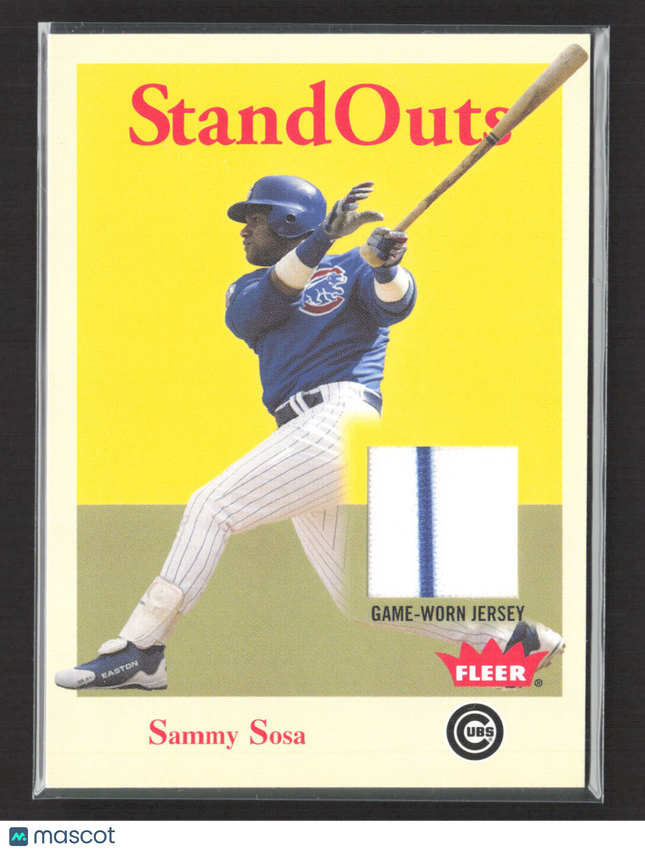 2005 Fleer Tradition StandOuts Sammy Sosa #SO-SS Game-Worn Jersey