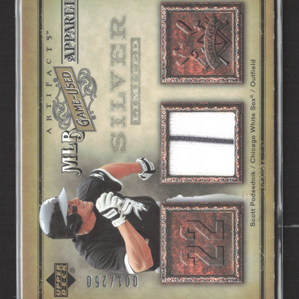 2006 UD Artifacts MLB Game-Used Apparel Silver Scott Podsednik /100 Jersey