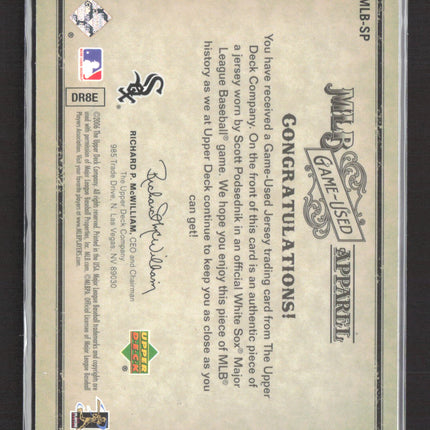 2006 UD Artifacts MLB Game-Used Apparel Silver Scott Podsednik /100 Jersey