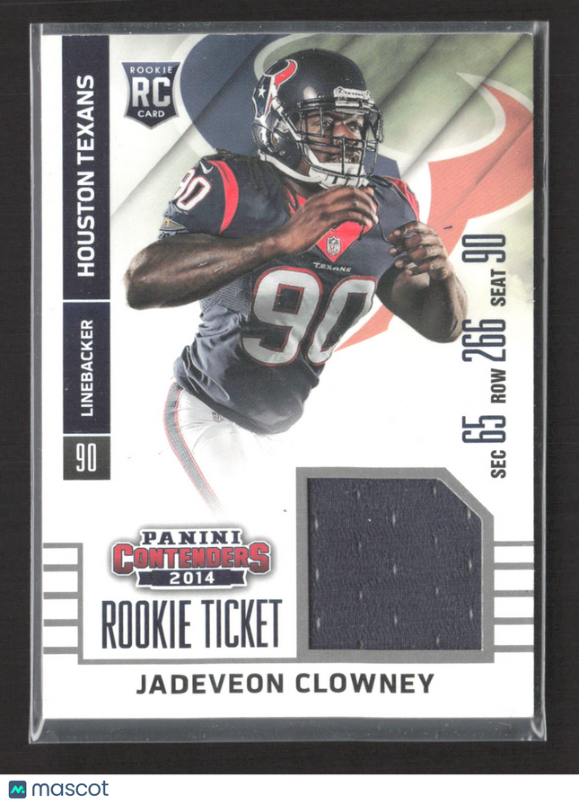 2014 Panini Contenders Rookie Ticket Jadeveon Clowney #RTS-29 RC Jersey