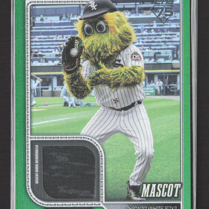 2026 Topps Series One Southpaw #MAS-CWS Green Relic 21/99 Mascot-Worn Jersey