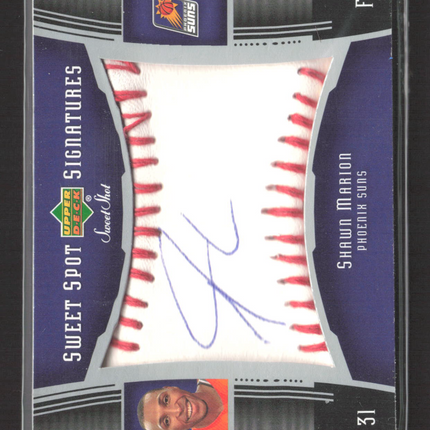 2004 Upper Deck Sweet Shot Sweet Spot Signatures Shawn Marion #SSS-SM Auto