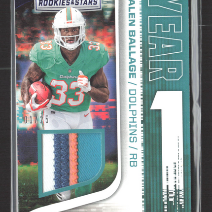 2018 Panini Rookies & Stars Year One Kalen Ballage #YO-34 01/25 Patch