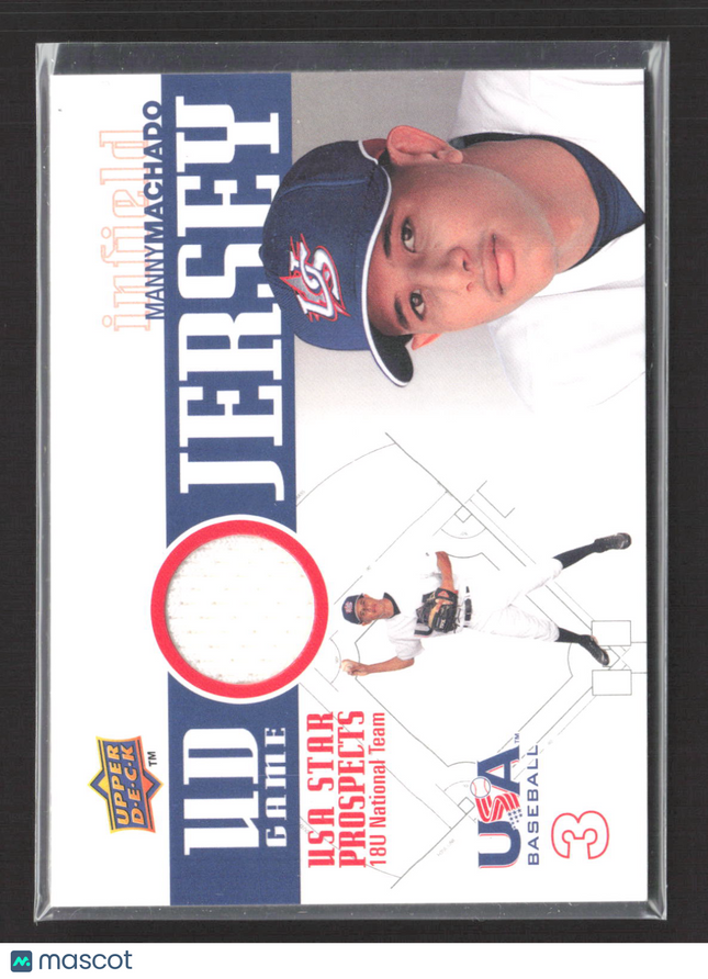 2009 Upper Deck USA Baseball Star Prospects Manny Machado #GJU-10 Jersey
