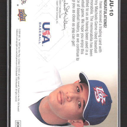 2009 Upper Deck USA Baseball Star Prospects Manny Machado #GJU-10 Jersey