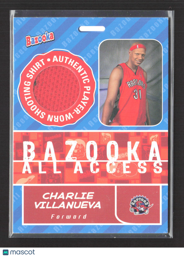 2005 Topps Bazooka All Access Charlie Villanueva #BAA-CV Shooting Shirt