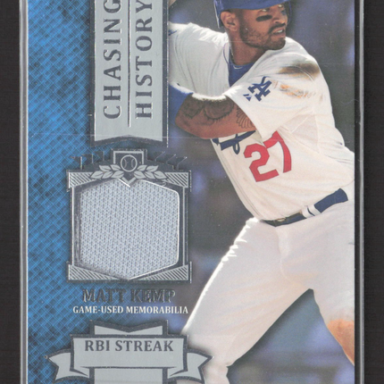 2013 Topps Chasing History Matt Kemp #CHR-MK Relic Game-Used Jersey