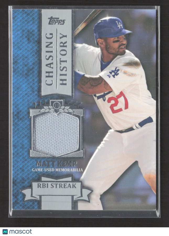 2013 Topps Chasing History Matt Kemp #CHR-MK Relic Game-Used Jersey
