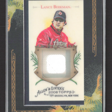 2008 Topps Allen & Ginter Lance Berkman #AGR-LB Relic Game-Worn Jersey