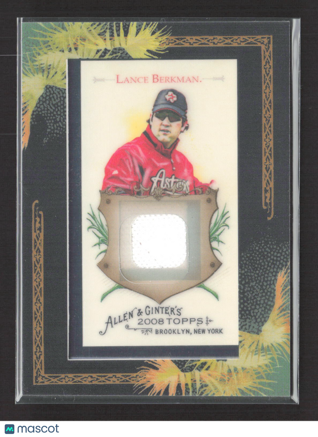 2008 Topps Allen & Ginter Lance Berkman #AGR-LB Relic Game-Worn Jersey