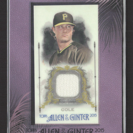2015 Topps Allen & Ginter Gerrit Cole #FMR-GC Relic Game-Used Jersey