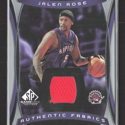 2004 Upper Deck SP Game Used Edition Authentic Fabrics Jalen Rose #AF-JR Jersey