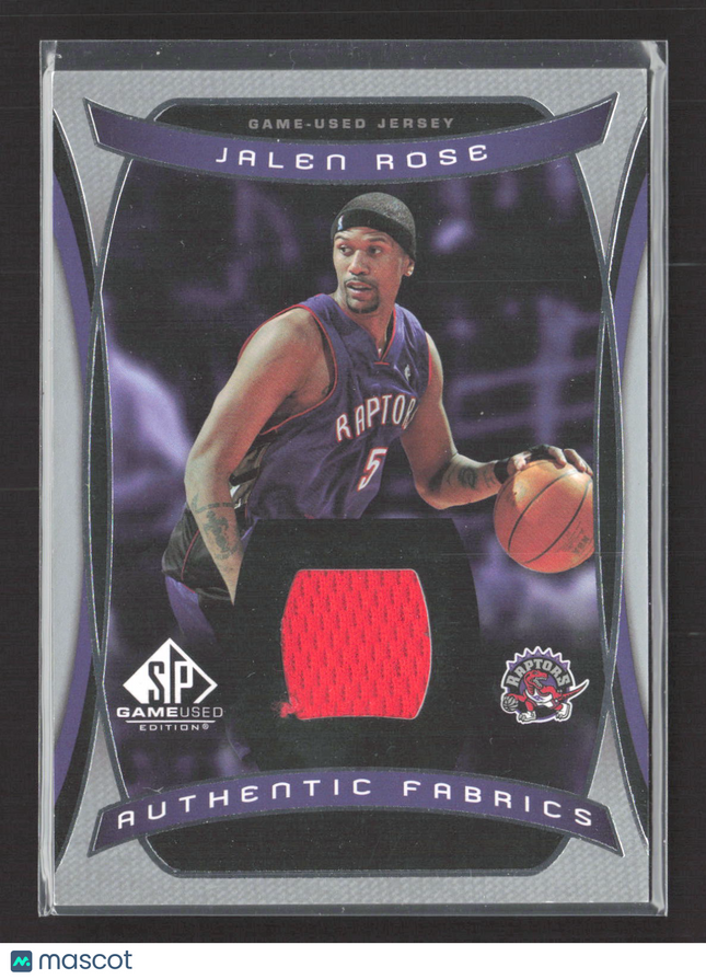 2004 Upper Deck SP Game Used Edition Authentic Fabrics Jalen Rose #AF-JR Jersey
