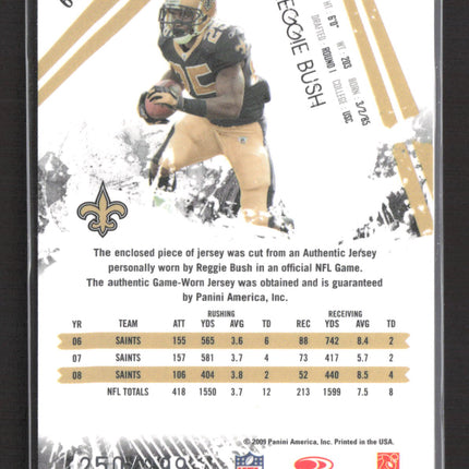 2009 Donruss Rookies & Stars Longevity Reggie Bush #63 Game-Worn Patch /299