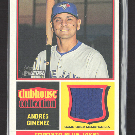 2025 Topps Heritage High Number Andres Gimenez #CCR-AG Game-Used Jersey