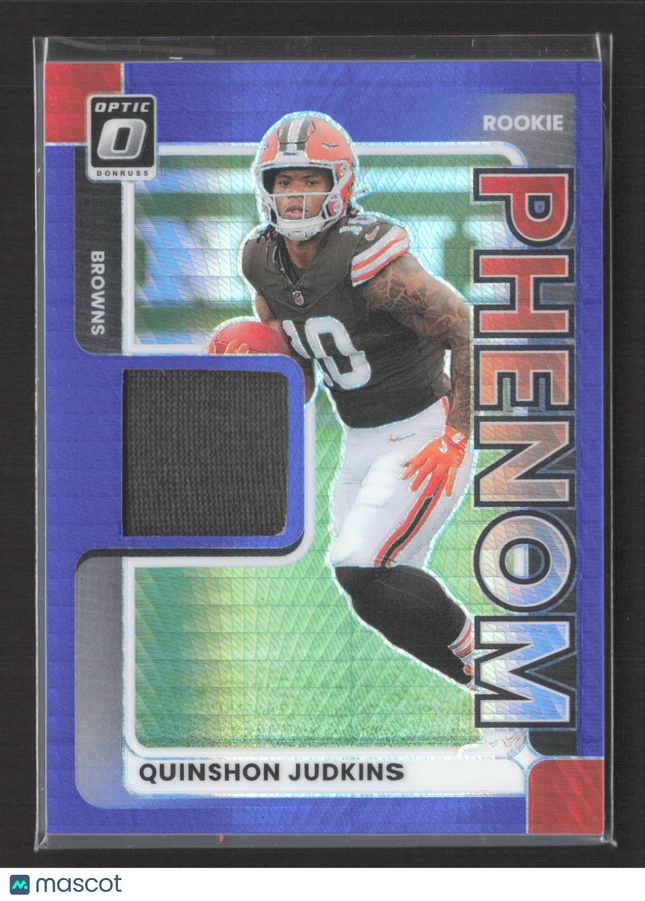 2025 Panini Donruss Optic Prizm Phenom Quinshon Judkins #RPBH-QJS Jersey