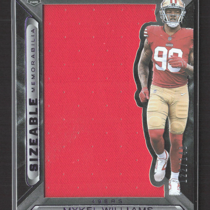 2025 Panini Black Football Sizeable Memorabilia Mykel Williams RC Jersey /149