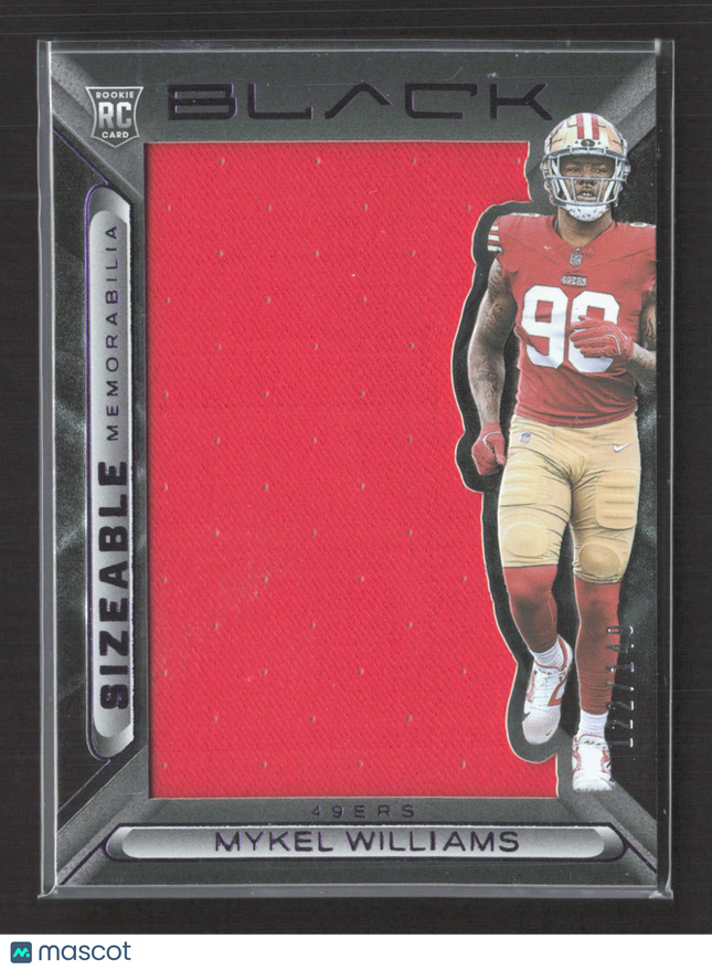 2025 Panini Black Football Sizeable Memorabilia Mykel Williams RC Jersey /149