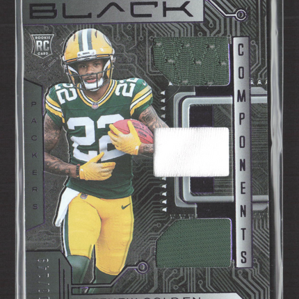 2025 Panini Black Football Components Matthew Golden #RCO-MGN RC 100/149 Jersey