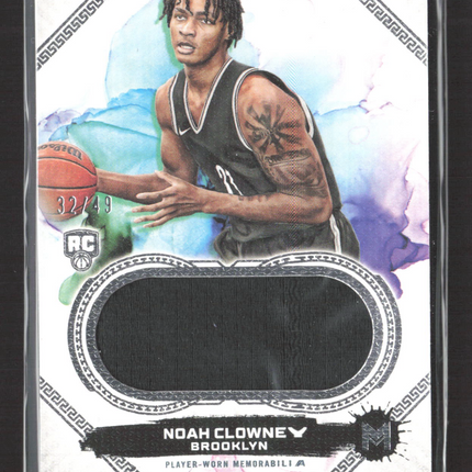 2024 Topps Motif Noah Clowney #MRR-17 RC Player-Worn Relic Jersey