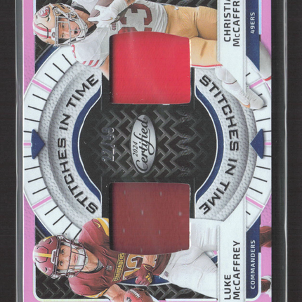 2024 Certified Stitches in Time Christian McCaffrey Luke McCaffrey Patch /49