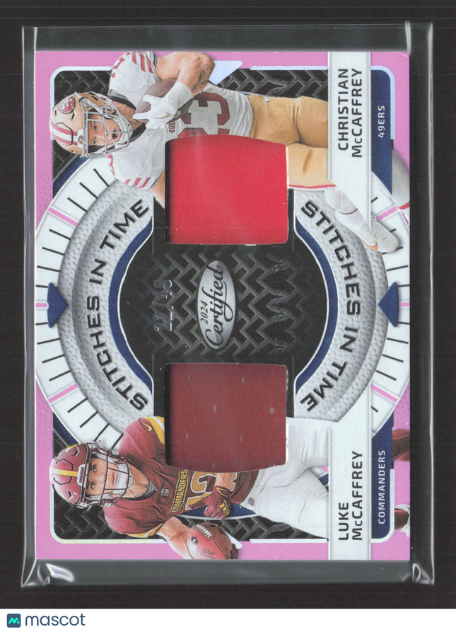 2024 Certified Stitches in Time Christian McCaffrey Luke McCaffrey Patch /49