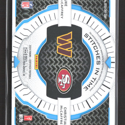 2024 Certified Stitches in Time Christian McCaffrey Luke McCaffrey Patch /49