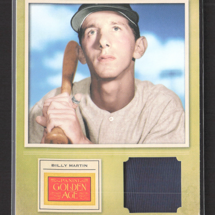 2012 Panini Golden Age Museum Age Billy Martin #21 Memorabilia Jersey