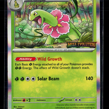 Pokemon 2025 Meganium Mega Evolution Promos Stamped • 001 Holofoil