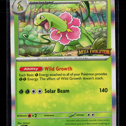 Pokemon 2025 Meganium Mega Evolution Promos Stamped • 001 Holofoil