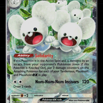 Pokemon 2023 Paradox Rift Maushold EX RR #155/182