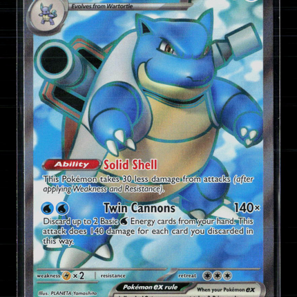 Pokemon 2023 Scarlet & Violet 151 Blastoise EX FA #184/165