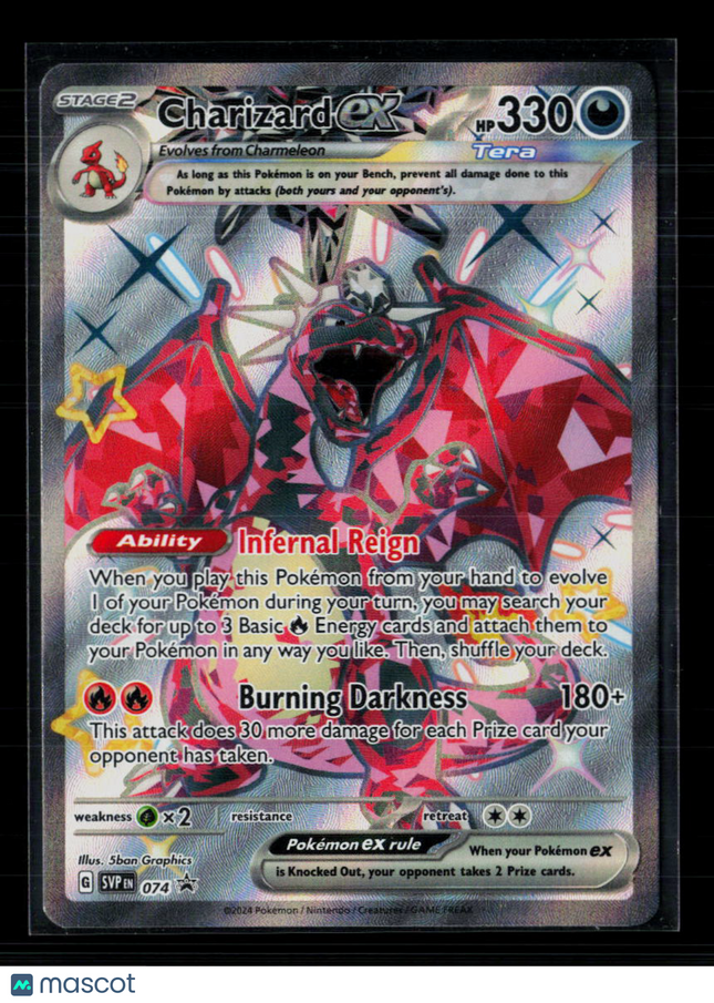 Pokemon 2024 Scarlet & Violet Promos Charizard EX FA #SVP EN 074
