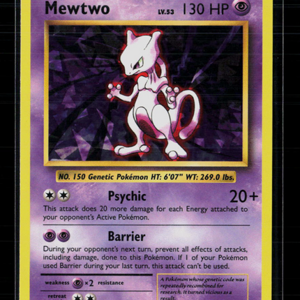 Pokemon 2016 Evolutions Mewtwo Cracked Ice Holo #51/108