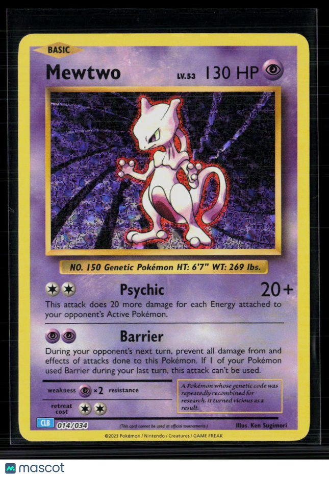 Pokemon 2023 Classic Collection Mewtwo #14/34