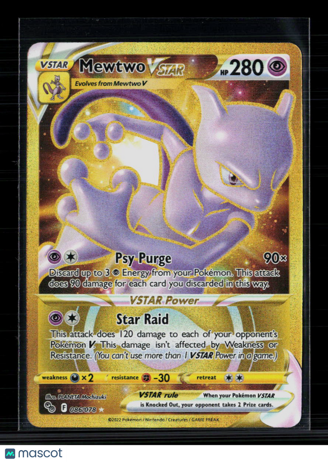 Pokemon 2022 GO Mewtwo VSTAR UR #86/78