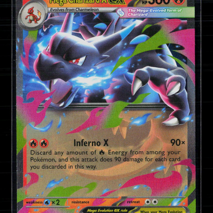 Pokemon 2025 Mega Evolution – Phantasmal Flames Mega Charizard X EX #13/94