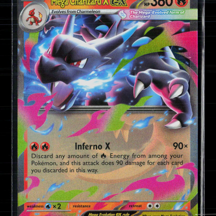 Pokemon 2025 Mega Evolution – Phantasmal Flames Mega Charizard X EX #13/94