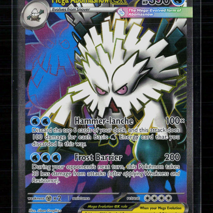 Pokemon 2025 Mega Evolution Mega Abomasnow EX FA #157/132