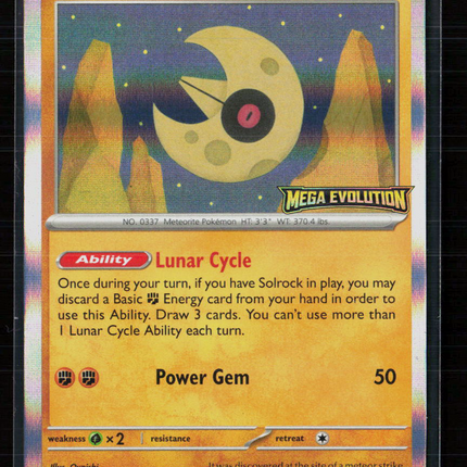 Pokemon 2025 Mega Evolution Lunatone Stanmped #004