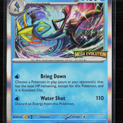 Pokemon 2025 Mega Evolution Inteleon Stamped #002