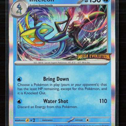 Pokemon 2025 Mega Evolution Inteleon Stamped #002