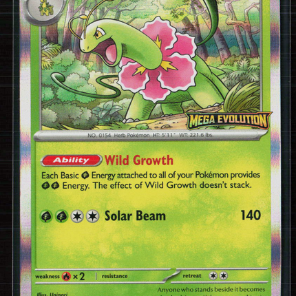 Pokemon 2025 Mega Evolution Meganium #001