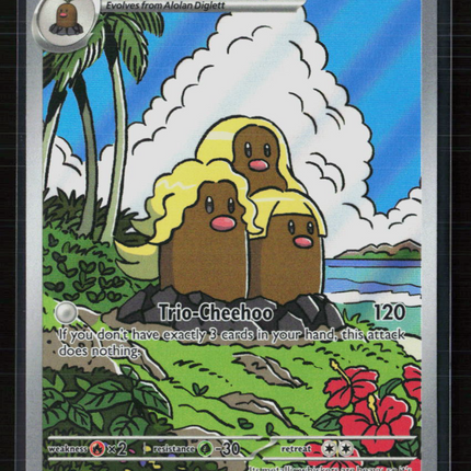Pokemon 2024 Surging Sparks Alolan Dugtrio #208/191