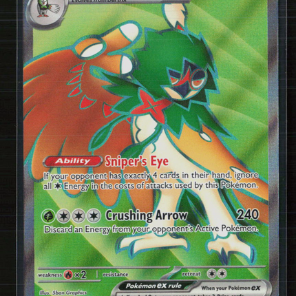Pokemon 2025 Scarlet & Violet Journey Together Decidueye EX UR #100/88