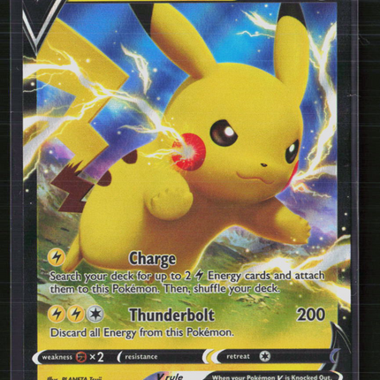 Pokemon 2021 Sword & Shield Pikachu V #SWSH061